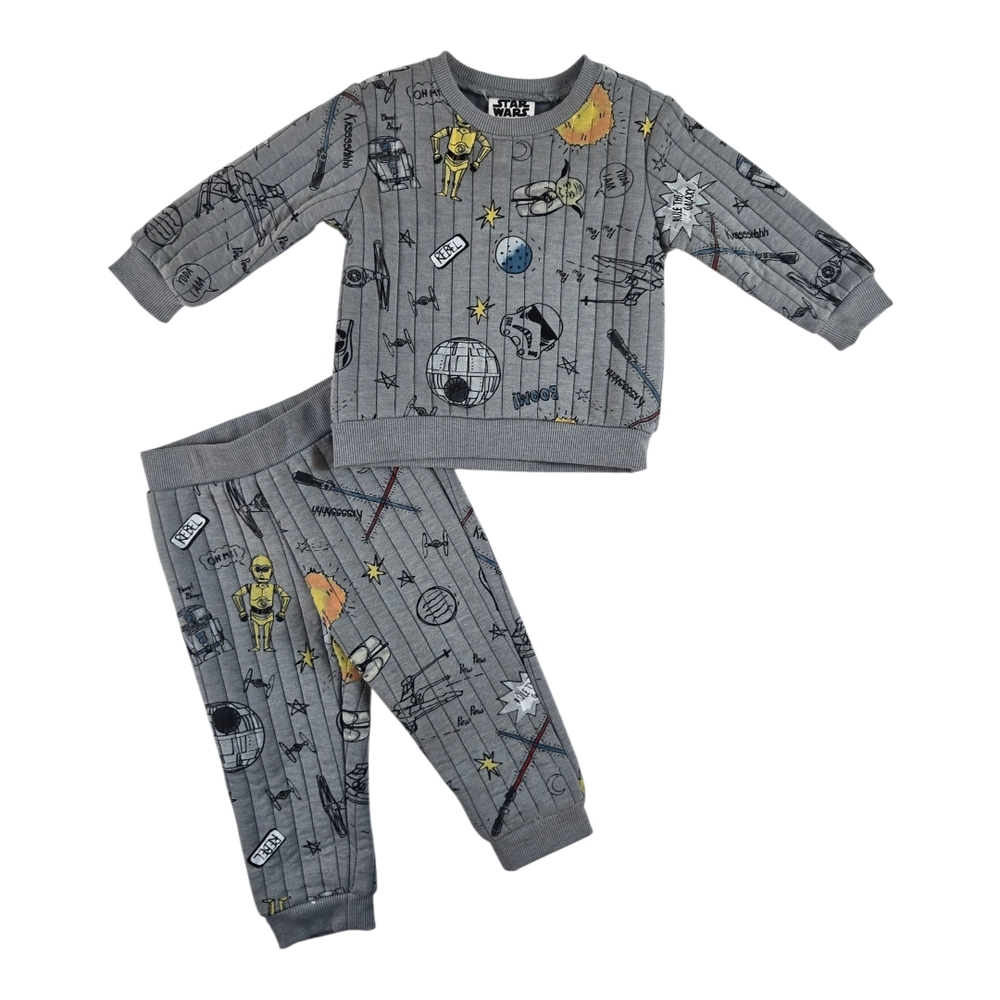 Star Wars. NWOT Kids Gray Set 18M